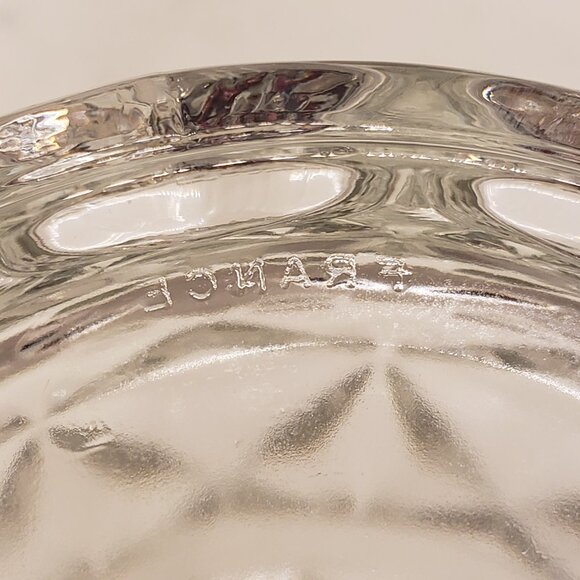 Vintage French Glass Ice Bucket with Design - Picture 7 of 9